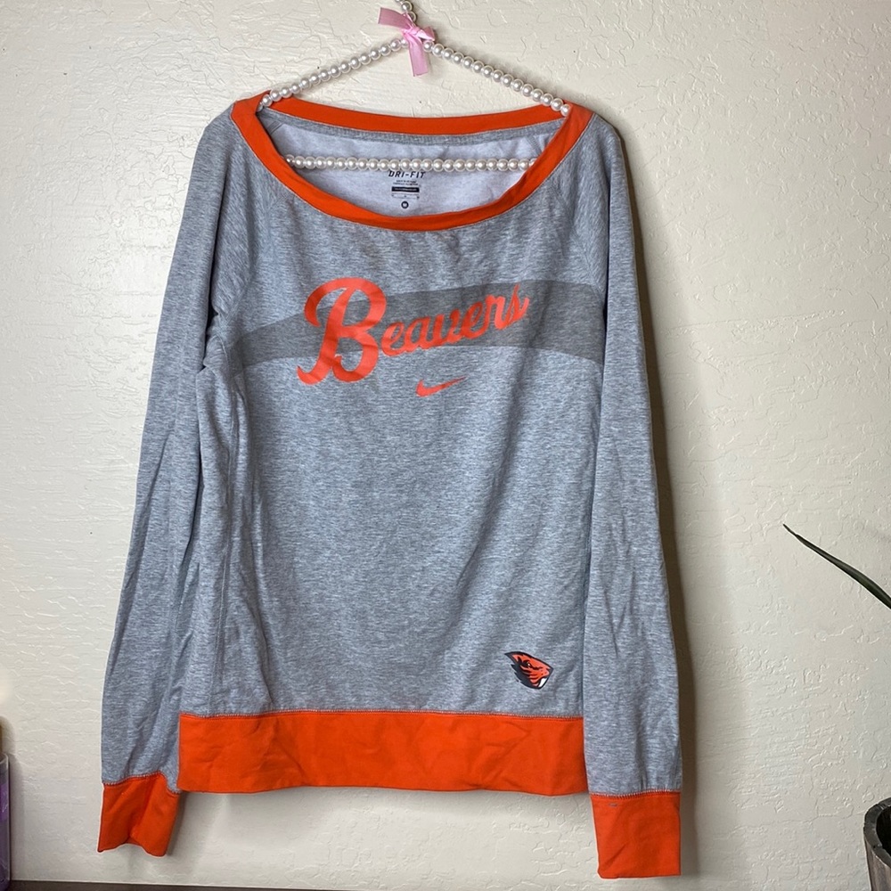 Nike Beavers Oregon wide neck sweater